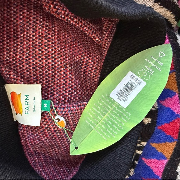 Farm Rio Graphic Elements Ainika Midi Printed Sweater Skirt - Picture 4 of 6